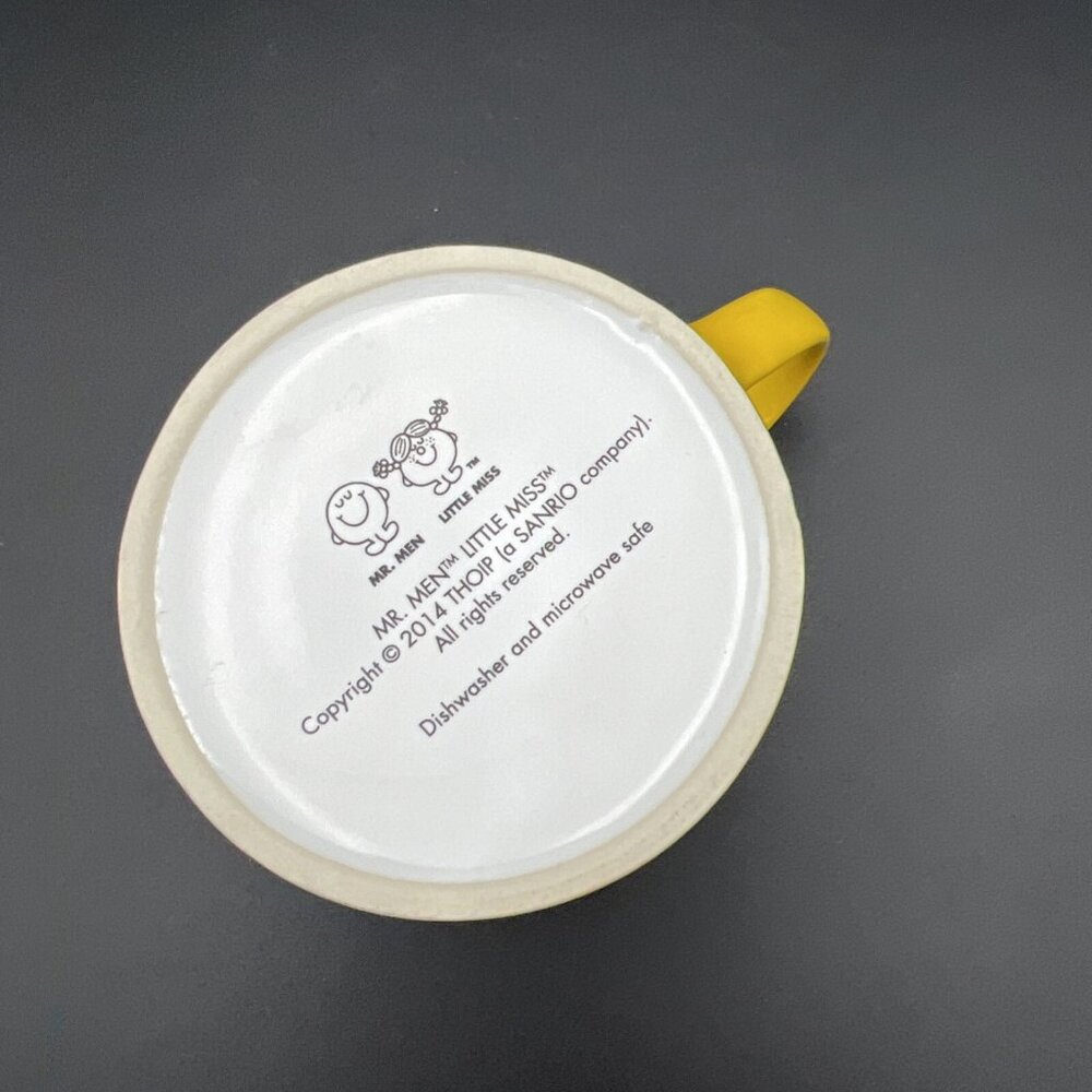 Mr Happy Coffee Mug Mr. Men Little Miss Series Roger Hargreaves Sanrio 2014 - Picture 7 of 10
